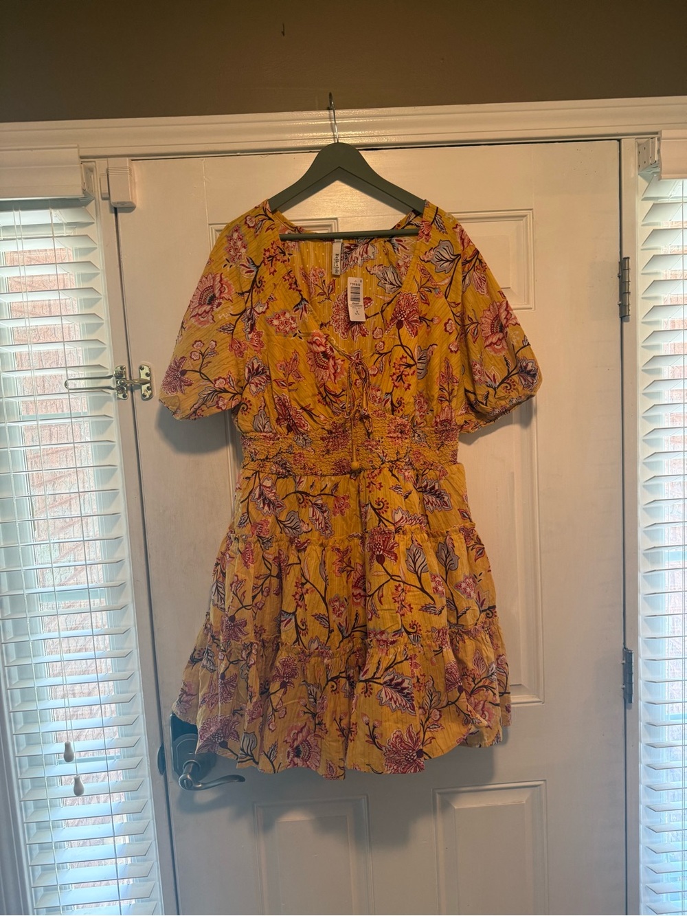 torrid Yellow Floral Midi Dress